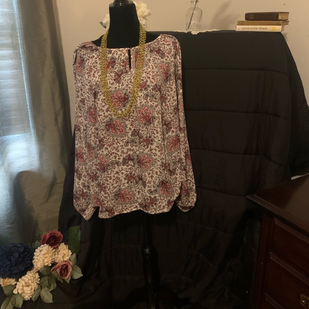 Women’s Ladies CHAPS Blouse Top Size XL